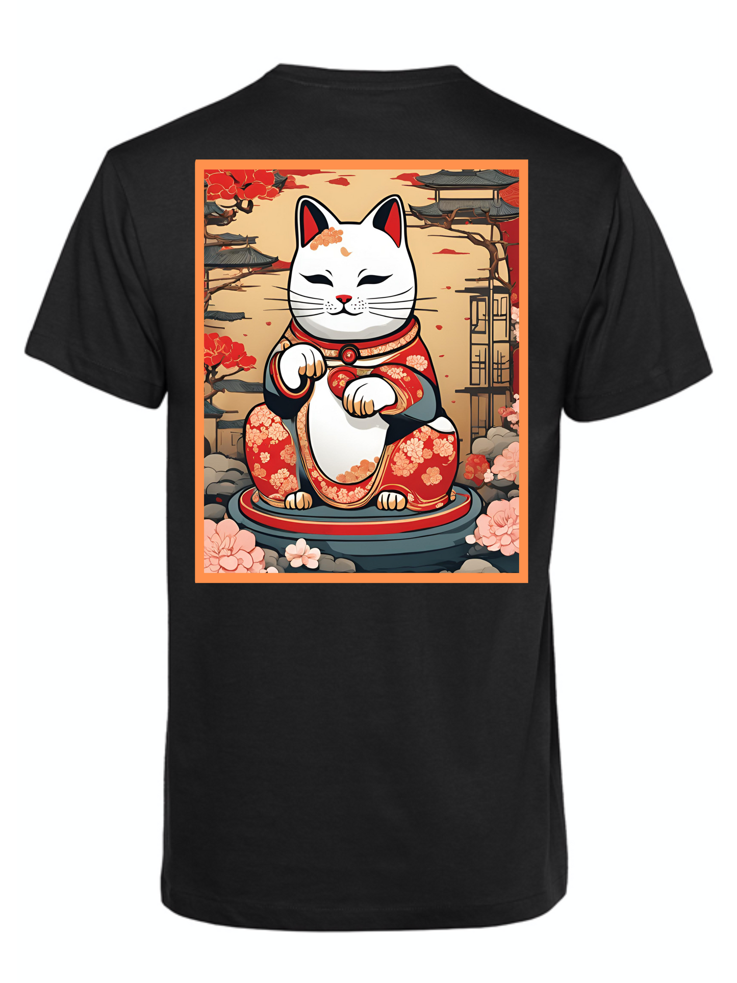 Fortis Life - Polera Lucky Cat Hombre (100% algodón orgánico)